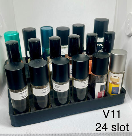 Holds 24 pressurized 10 mL bottles